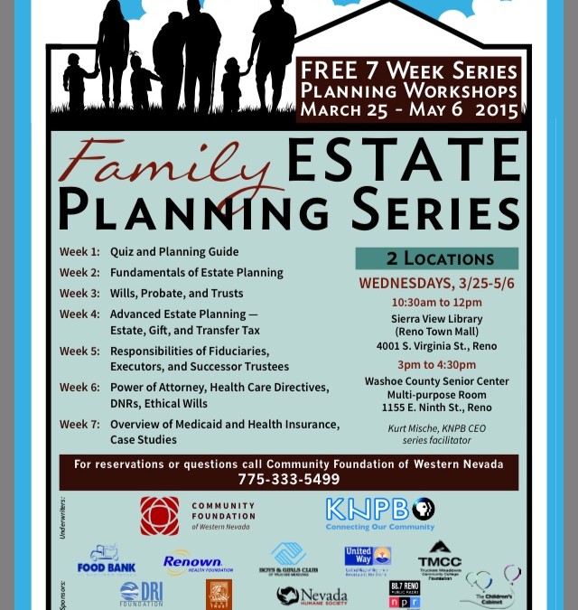 Learn About Wills, Health Care Directives and Estate Planning Fundamentals In A Free 7-Week Workshop